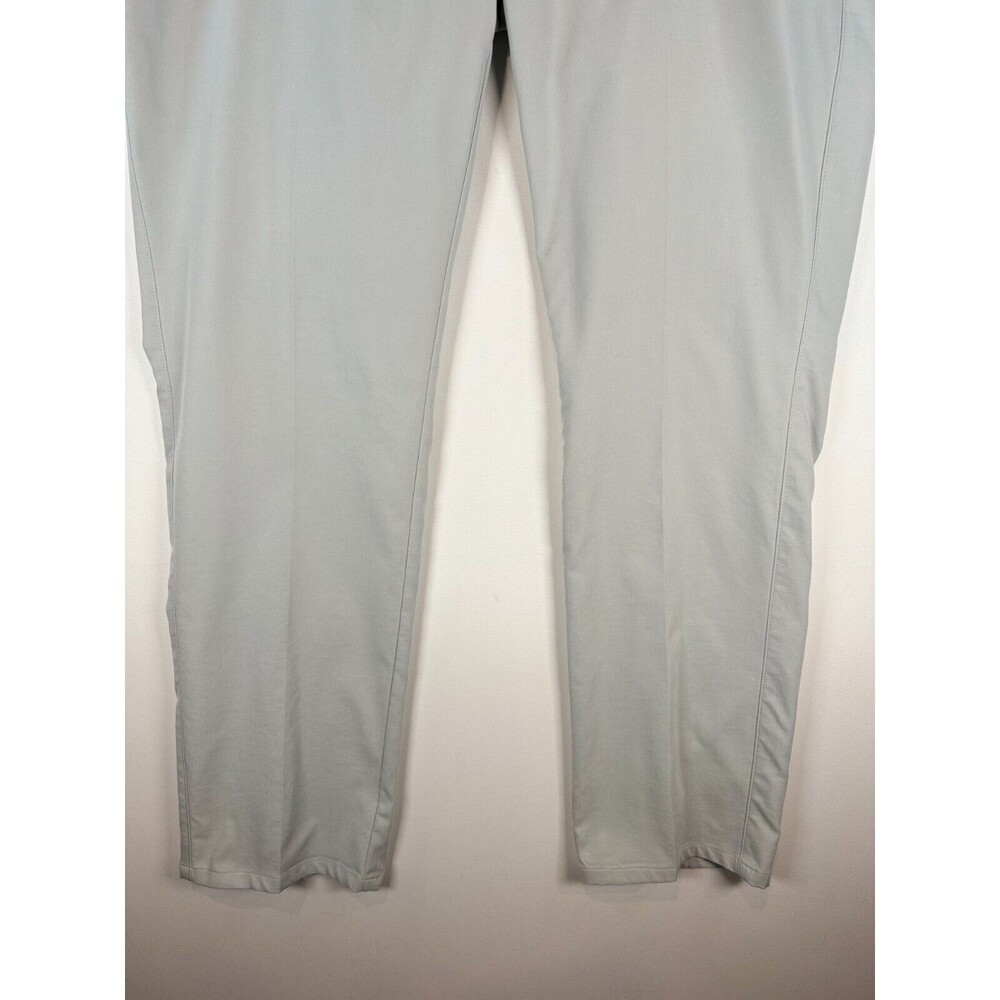 Peter Millar Mens Pants Gray Chino Straight Crown Performance Golf Size 42x32 - Picture 4 of 12